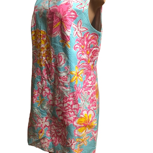 Lilly Pulitzer Kathy Shift Dress ‘Breaking Water’ Printed Pattern Mini Dress - Picture 3 of 12